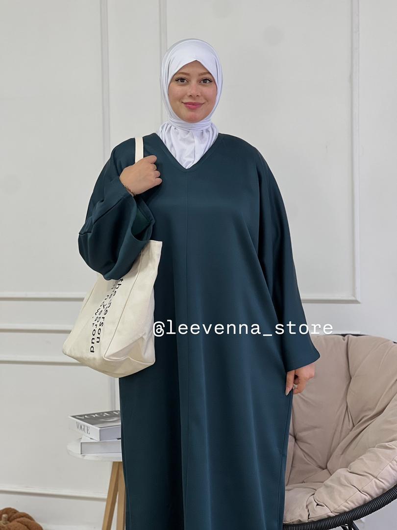 Robe Sweat en vert pétrole